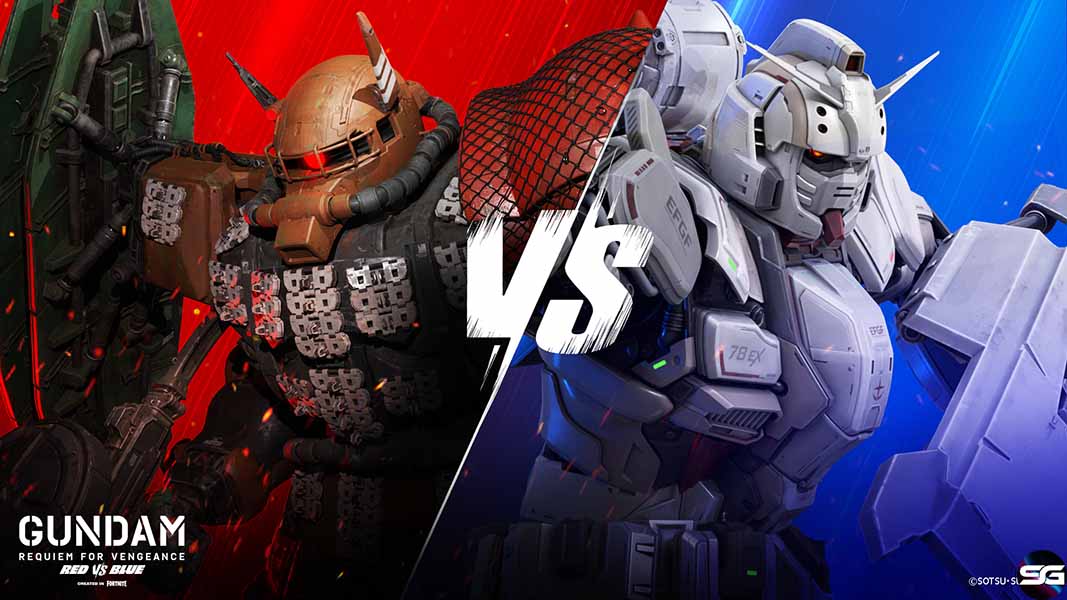 GUNDAM: REQUIEM FOR VENGEANCE: Experiencia competitiva por equipos (rojo vs azul) llega a Fortnite 